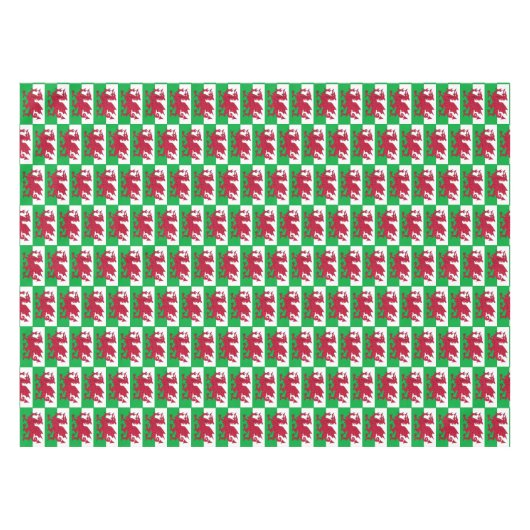 Welsh Flag & Wales Esstisch /Decke Dragon Tischdecke (Vorderseite (Horizontal))