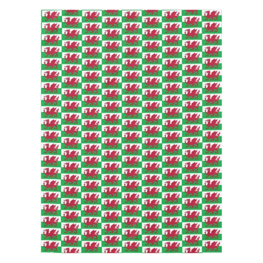 Welsh Flag & Wales Esstisch /Decke Dragon Tischdecke (Vorderseite)