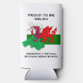 Welsh FLAG WALES Red Dragon St David Quote Selters Dosenkühler (Rückseite)