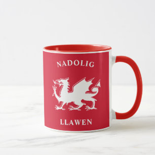 Welsh frohe Weihnachten Simple Celtic Nadolig Llaw Tasse