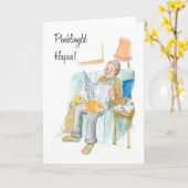 Welsh Greeting Birthday Card für einen Mann Karte (Gelbe Blume)