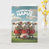 Welsh Happy Birthday Card Karte (Gelbe Blume)