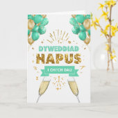 Welsh Happy Verlobung Card Karte (Gelbe Blume)
