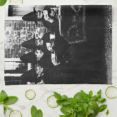 Welsh Hexen mit Tee-Krone-Teatime Geschirrtuch (Gefaltet)