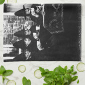 Welsh Hexen mit Tee-Krone-Teatime Geschirrtuch (Gefaltet)