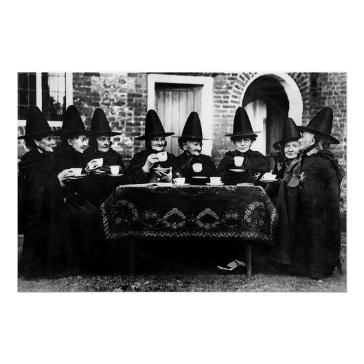 Welsh Hexen mit Tee-Krone-Teatime Poster (Vorderseite)
