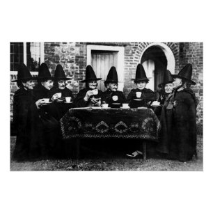 Welsh Hexen mit Tee-Krone-Teatime Poster