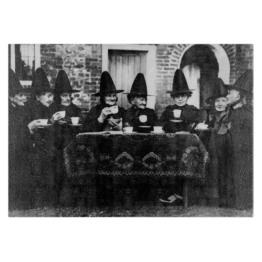 Welsh Hexen mit Tee-Krone-Teatime Schneidebrett (Vorderseite)