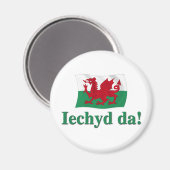 Welsh Iechyd da (Cheers) Magnet (Vorderseite/Rückseite)