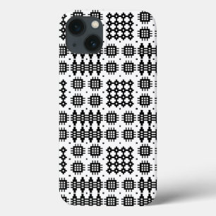 Welsh Imitate Tapestry Black and White iPad Mini C iPhone 13 Hülle
