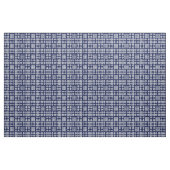 Welsh Imitate Tapestry White on Dark Blue Stoff (Yard (91,4 cm))
