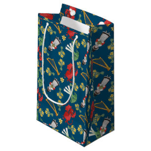 Welsh Kostüme und Embleme auf Blue Small Geschenkt Kleine Geschenktüte