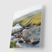WELSH LANDSCAPE QUADRATISCHE WANDUHR (Winkel)
