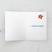 Welsh Language Floral Grandeltern Day Card Karte (Innenseite)