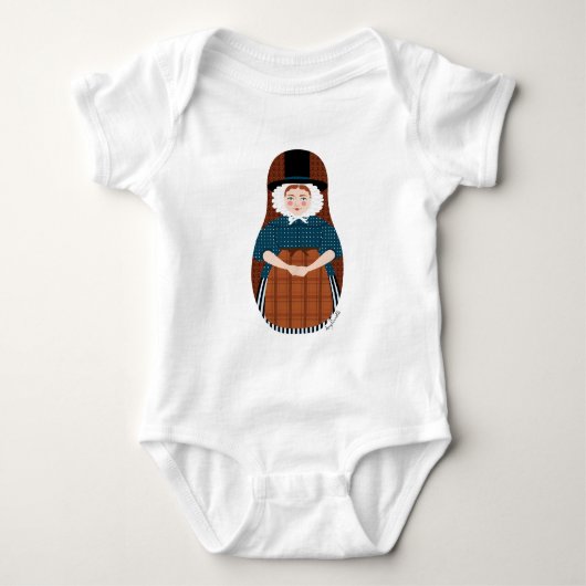 Welsh Matryoshka Baby Strampler (Vorderseite)