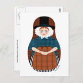 Welsh Matryoshka Postcard Postkarte (Vorne/Hinten)
