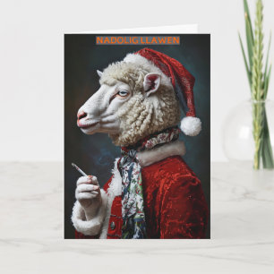 Welsh Merry Christmas Card Karte