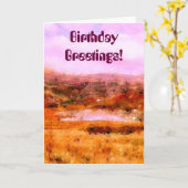 WELSH MOUNTAIN LAND Vereinigtes Königreich Karte (Gelbe Blume)