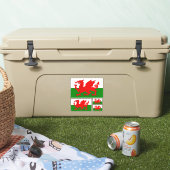 Welsh National Flag Contour Aufkleber (Kühler)