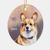 Welsh Pembroke Corgi Dog Weihnachtsschmuck (Links)
