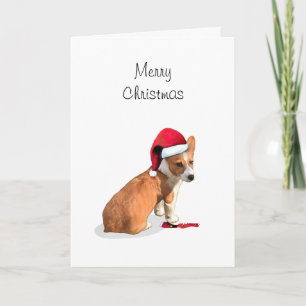 Welsh Pembroke Corgi Frohe Weihnachten
