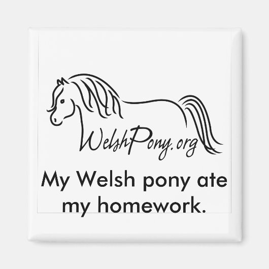 Welsh Pony & Cob Society of America Magnet (Vorne)