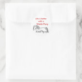 Welsh Pony & Cob Society Runder Aufkleber (Tasche)