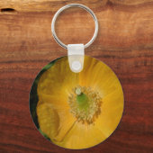 Welsh Poppy Macro Schlüsselanhänger (Vorderseite)