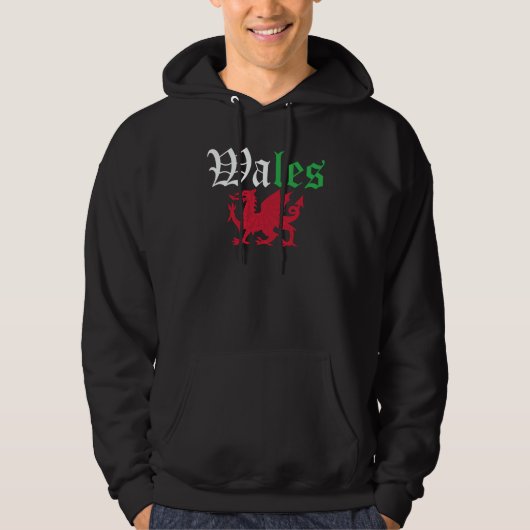 Welsh Pride Wales Flag Hoodie (Vorderseite)