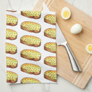 Welsh Rarebit Savory Cheese Toast British Food UK Geschirrtuch