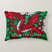 Welsh Red Dragon Flag Dekokissen (Vorderseite)