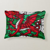 Welsh Red Dragon Flag Dekokissen (Rückseite)