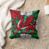 Welsh Red Dragon Flag Kissen (Decke)