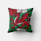 Welsh Red Dragon Flag Kissen (Rückseite)