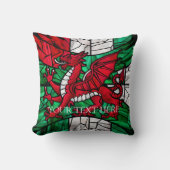Welsh Red Dragon Flag Kissen (Vorderseite)