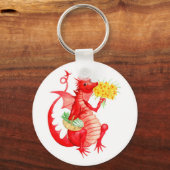 Welsh Red Dragon Schlüsselanhänger (Vorderseite)