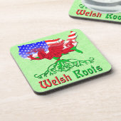 Welsh Roots, American Map Cork Untersetzer (Linke Seite)