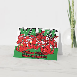 Welsh Six Nation Rugby Champions, W 30-3 E Karte