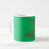Welsh Slang Word Art Map Kaffee Tasse (Vorderseite Links)