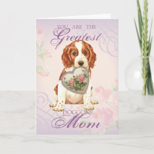 Welsh Springer Spanel Herz Mama Karte