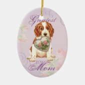 Welsh Springer Spanel Herz Mama Keramik Ornament (Vorne)