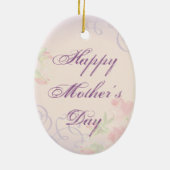 Welsh Springer Spanel Herz Mama Keramik Ornament (Hinten)