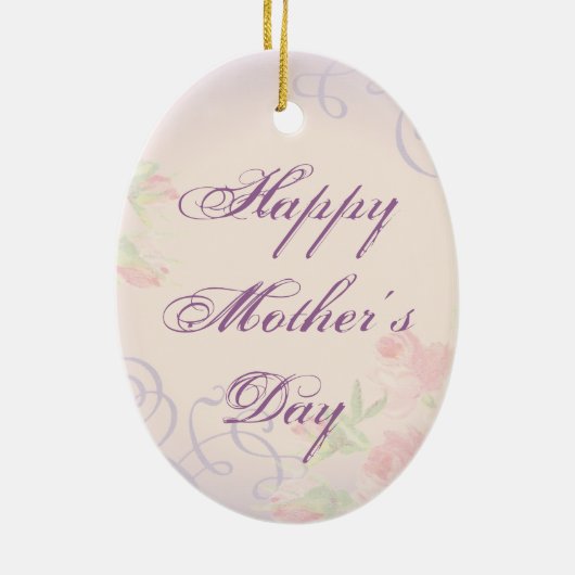 Welsh Springer Spanel Herz Mama Keramik Ornament (Hinten)