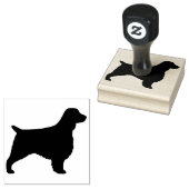 Welsh Springer Spanel Hunde Silhouette Gummistempel (Stempel)