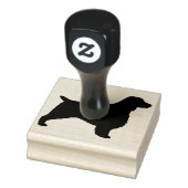 Welsh Springer Spanel Hunde Silhouette Gummistempel (Stempel)