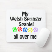 Welsh Springer Spanel Walks Design Mousepad (Mit Mouse)