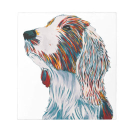 Welsh Springer Spaniel Art Notizblock