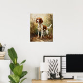 Welsh Springer Spaniel Dog Art Print Poster (Heimbüro)