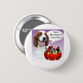 Welsh Springer Spaniel Halloween Candy Button (Vorne & Hinten)