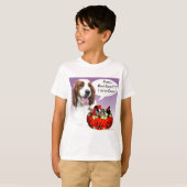 Welsh Springer Spaniel Halloween Candy T-Shirt (Vorne ganz)
